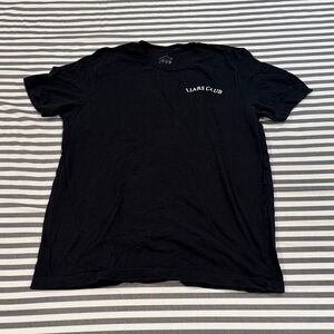 Liars Club Black Short Sleeve Logo Tee